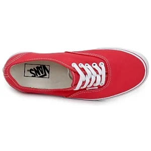 Vans AUTHENTIC Couleur Rouge Pas Cher Magasin Soldes 18