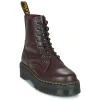 Dr. Martens JADON BURGUNDY SMOOTH Couleur Bordeaux site soldes 22