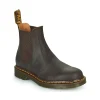 soldes pas cher Dr. Martens 2976 YS DARK BROWN CRAZY HORSE Couleur Marron 20