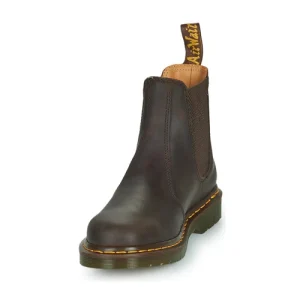 soldes pas cher Dr. Martens 2976 YS DARK BROWN CRAZY HORSE Couleur Marron 12