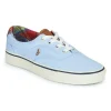 excellents soldes Polo Ralph Lauren KEATON-PONY-SNEAKERS-LOW TOP LACE Couleur Bleu Ciel 20