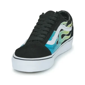 marque moins cher Vans OLD SKOOL FLAM Couleur Noir / Bleu / Vert 12