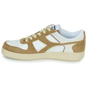 Diadora MAGIC BASKET LOW SUEDE LEATHER Couleur Blanc / Beige Authentic Original licence 14